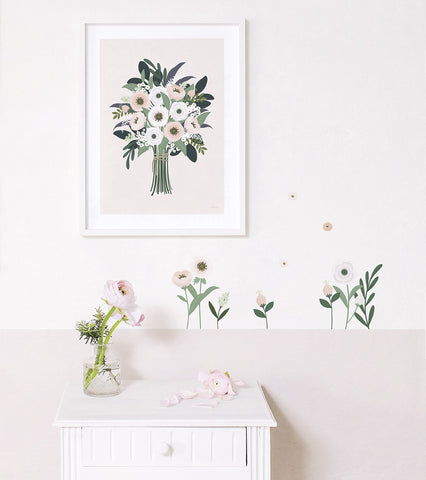 WONDERLAND - Affiche enfant - Bouquet d'anémones