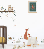 FOREST HAPPINESS - Affiche enfant - Famille renard