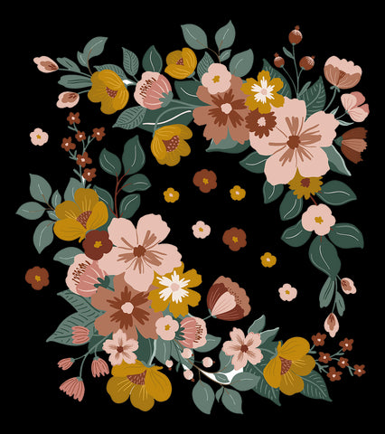 CAPUCINE - Grand sticker - Les bouquets