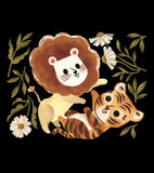 FELIDAE - Grand sticker - Jeu tigre et lion
