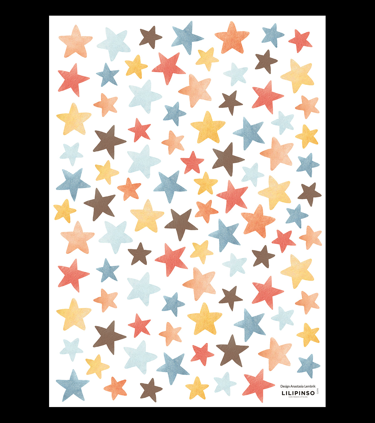 GENTLE FRIENDS - Stickers muraux - Étoiles multicolores