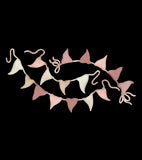 SELENE - Grand sticker - Guirlande de fanion (rose)