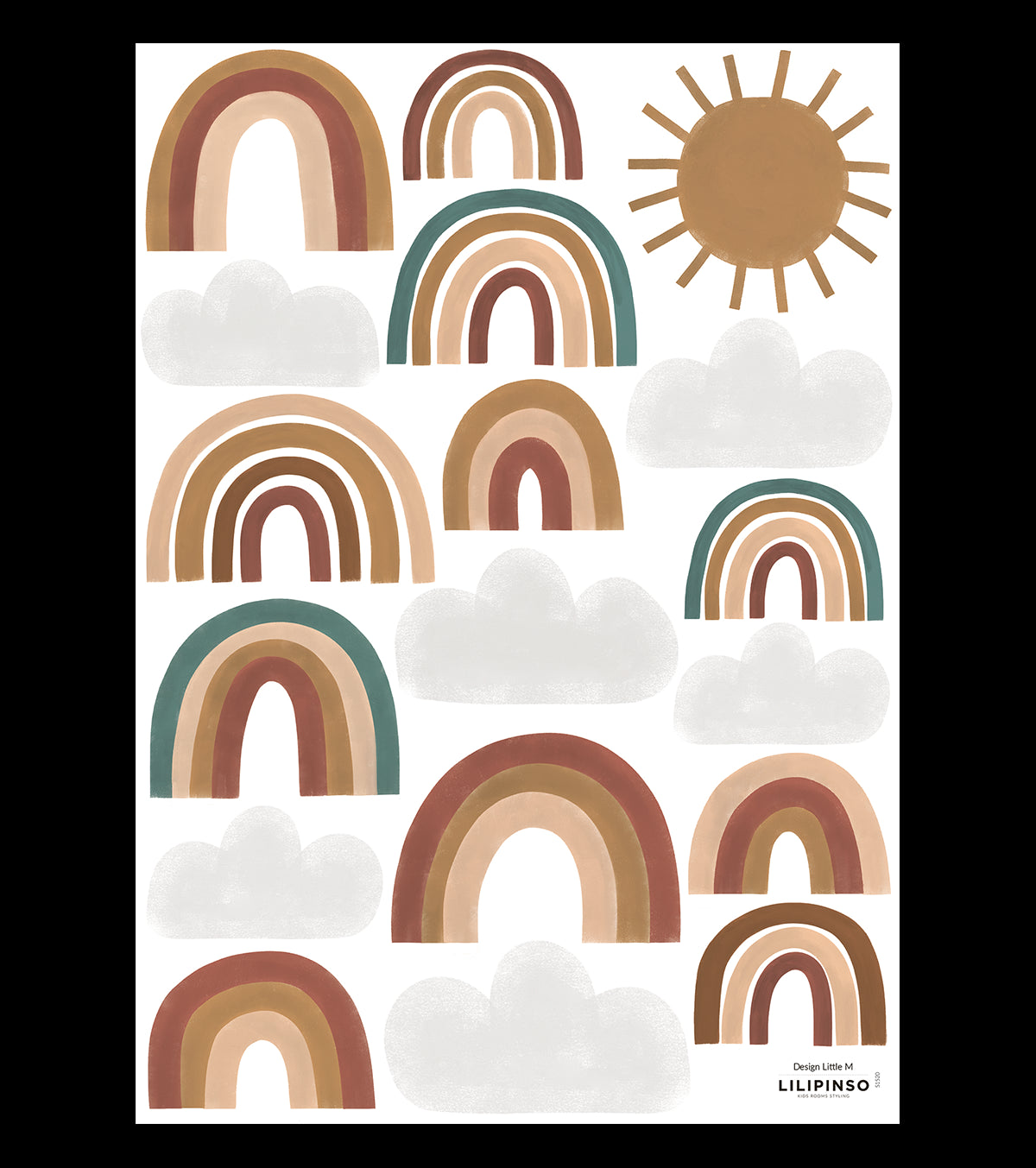 SUNNY - Stickers muraux - Jolis arc-en-ciel