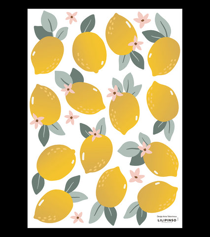 LOUISE - Stickers muraux - Les citrons