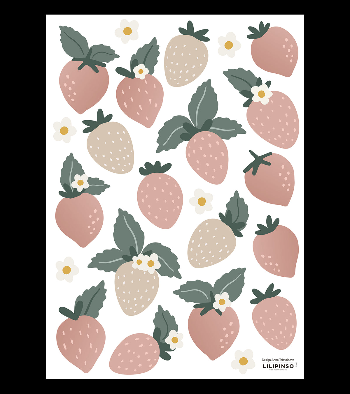 LOUISE - Stickers muraux - Les fraises