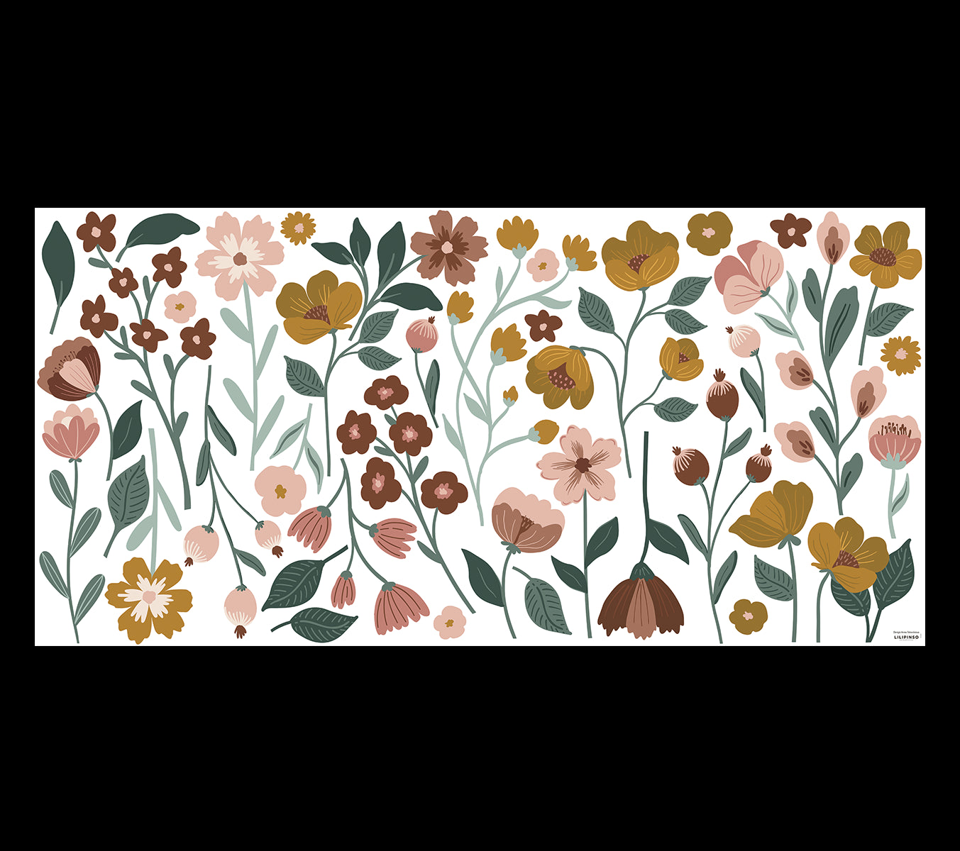 CAPUCINE - Stickers muraux - Grandes fleurs