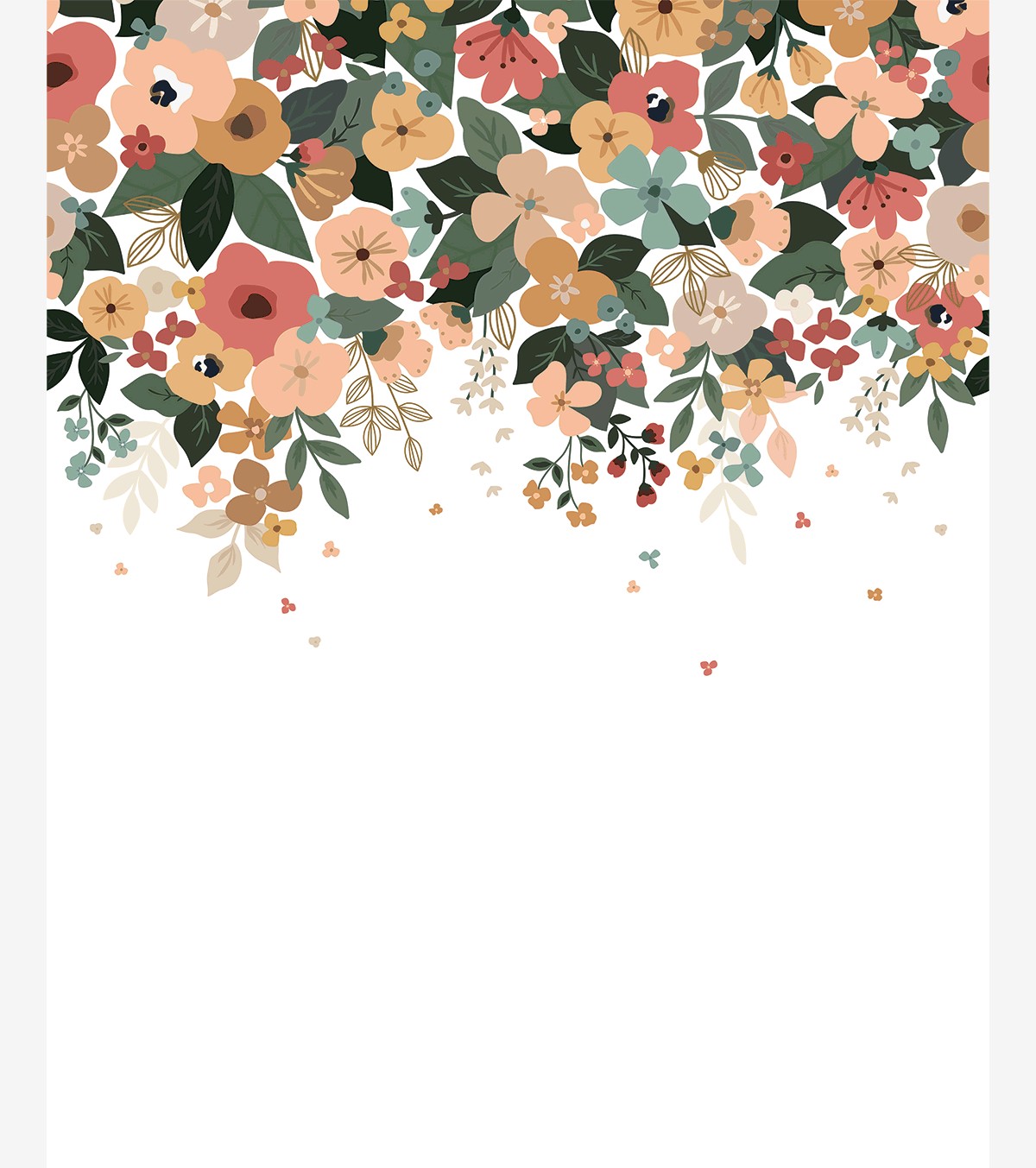 BLOEM - Papier peint panoramique - Grandes fleurs