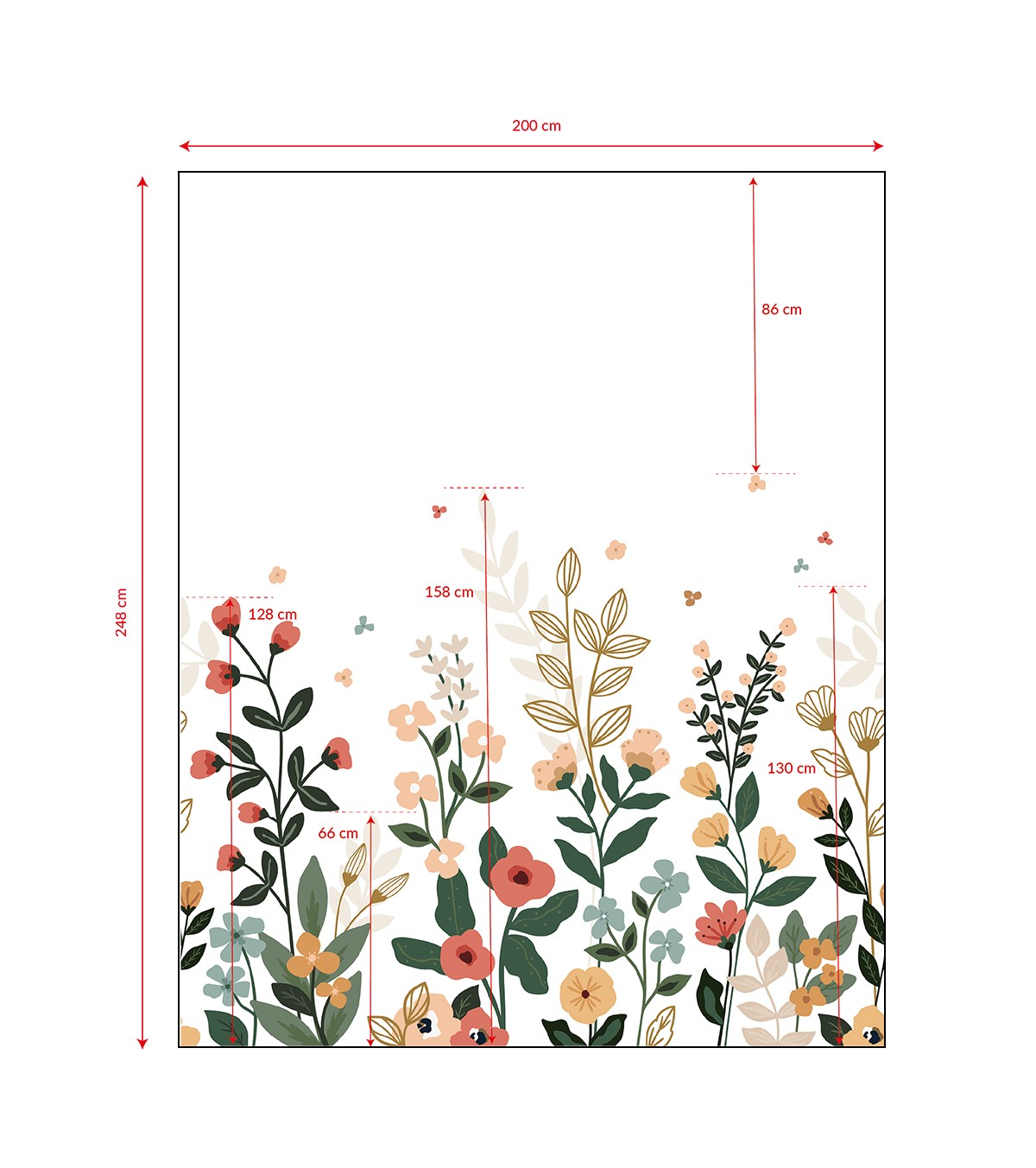 BLOEM - Papier peint panoramique - Fleurs du printemps