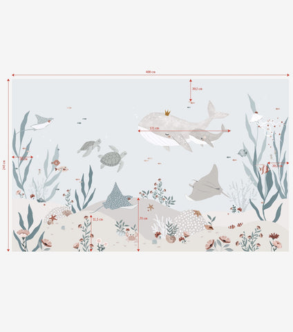 OCEAN FIELD - Papier peint panoramique - Fonds marins